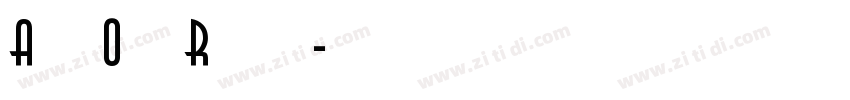 AmwayOpti Regular字体转换